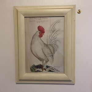 French rooster print
